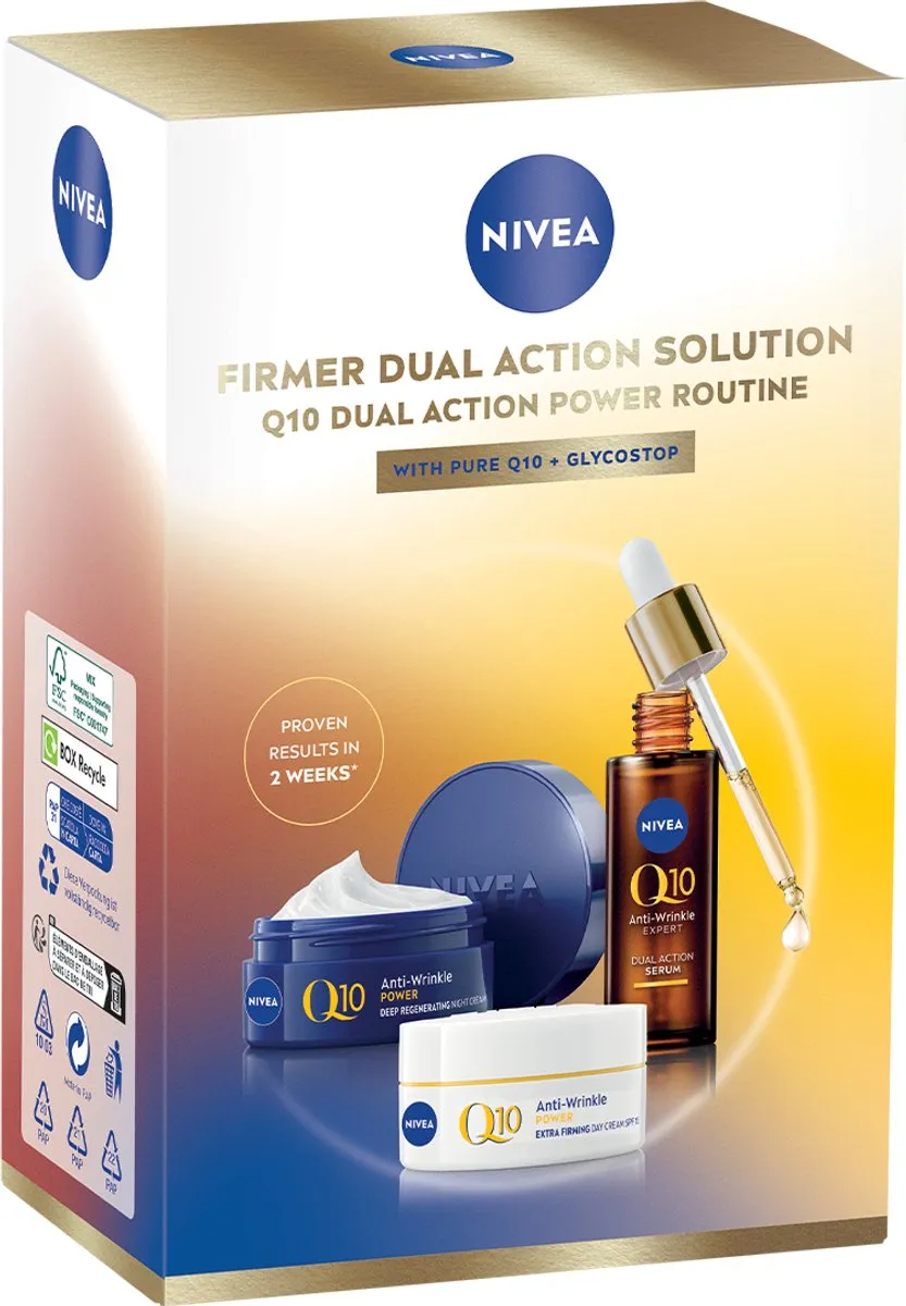 NIVEA Q10 Firmer Dual Action Geschenkset - 3 Stuks