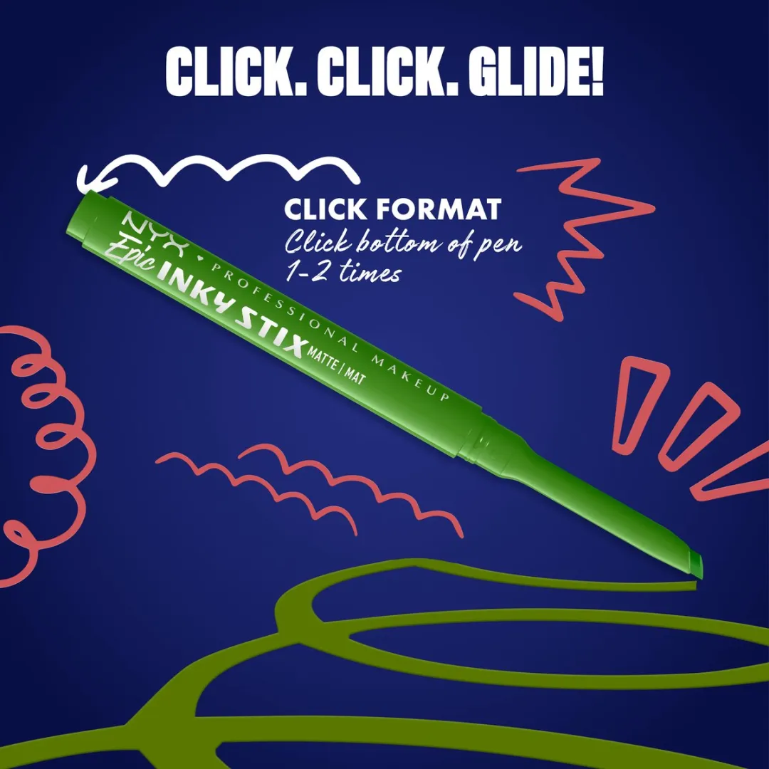 NYX Professional Makeup Epic Inky Stix Eyeliner ON-LIME - 0.1g - afbeelding 6 van 6