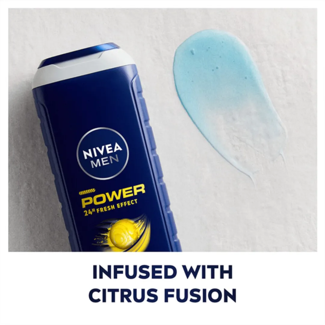 NIVEA Men Douchegel Power Refresh 250ml - 4 Stuks