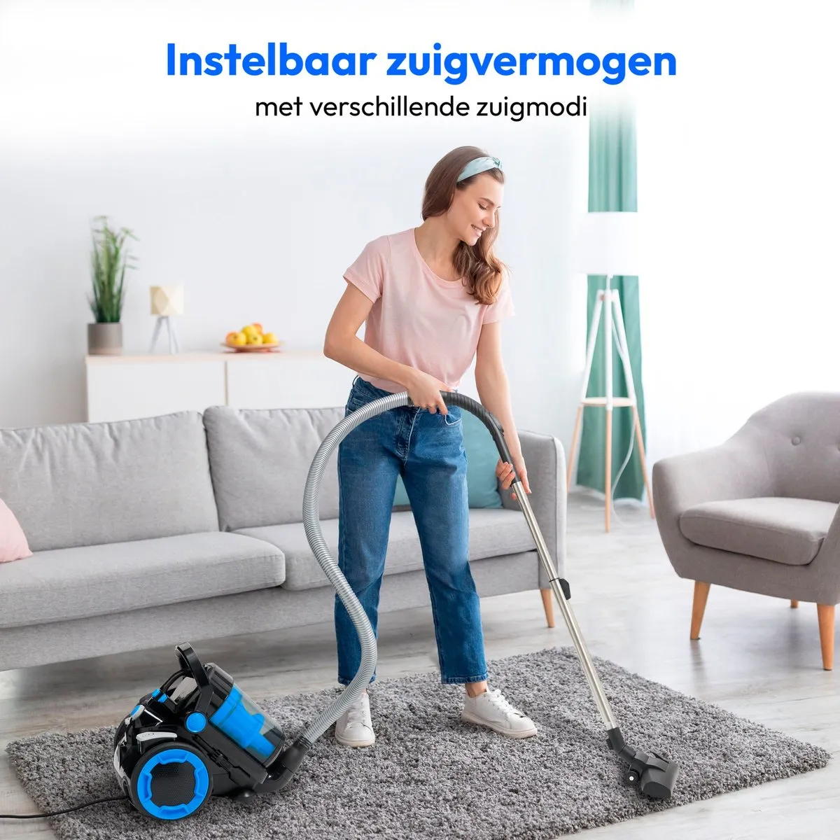 Medion P4000 Stofzuiger - 220 Airwatts - 4,3L - Blauw