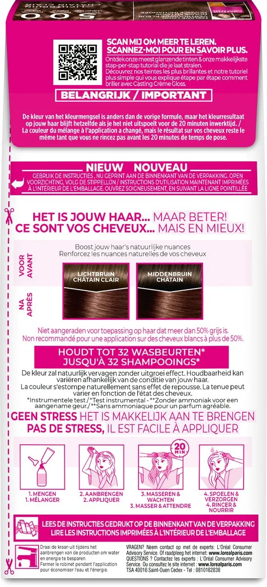 L'Oréal Paris Casting Crème Gloss 500 Café Lungo
