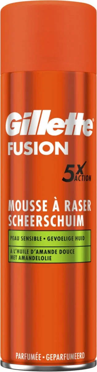 Gillette Fusion Scheerschuim Sensitive 250ml - 6 Stuks