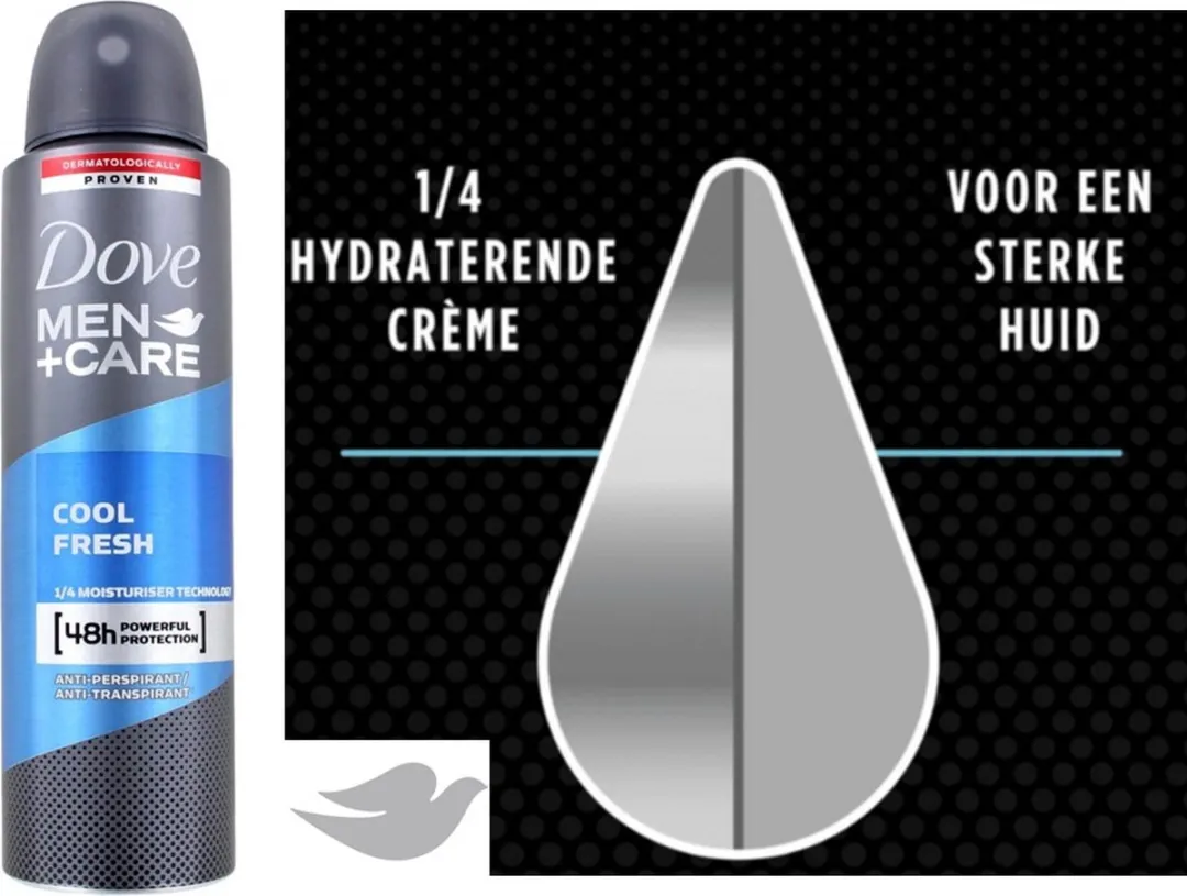 Dove Men+Care Cool Fresh Deo Spray - 3x150ml