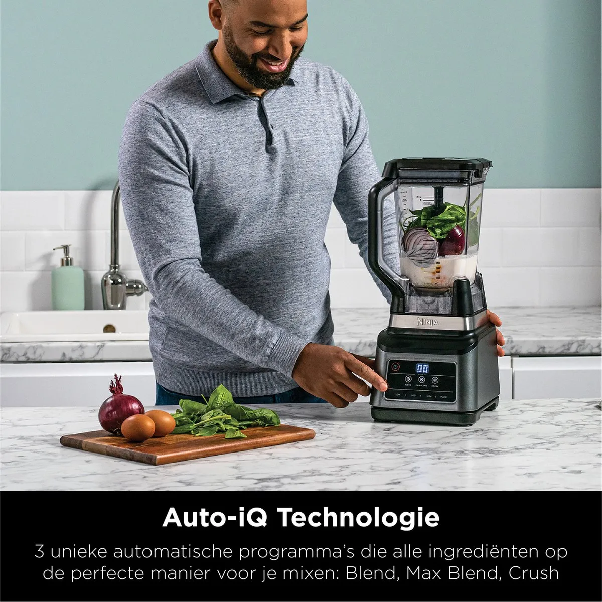 Ninja Foodi BN750EU Blender & Smoothiemaker 1200W - 2.1L - IJsCrusher