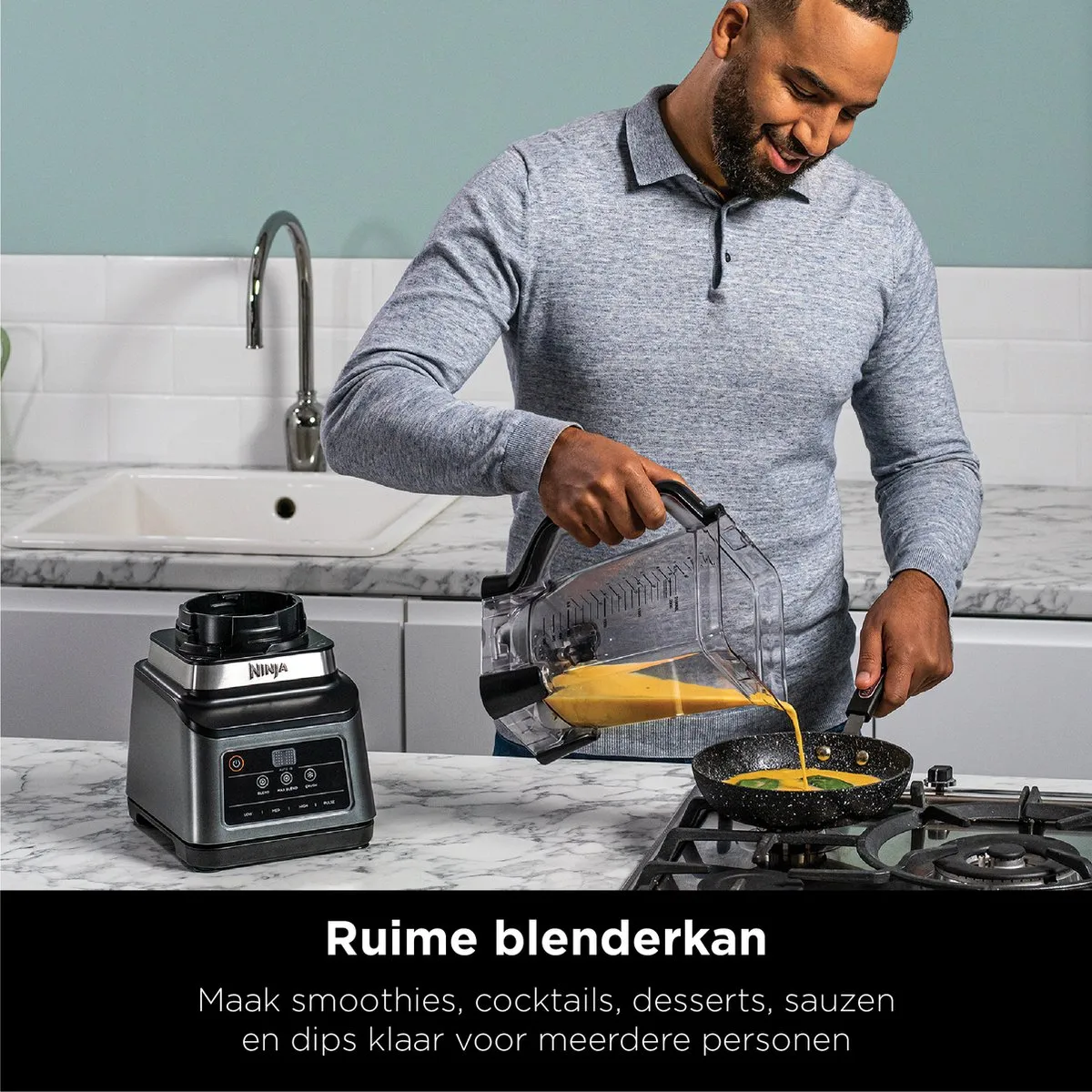 Ninja Foodi BN750EU Blender & Smoothiemaker 1200W - 2.1L - IJsCrusher