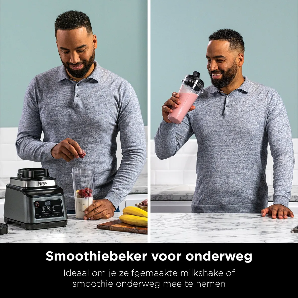 Ninja Foodi BN750EU Blender & Smoothiemaker 1200W - 2.1L - IJsCrusher