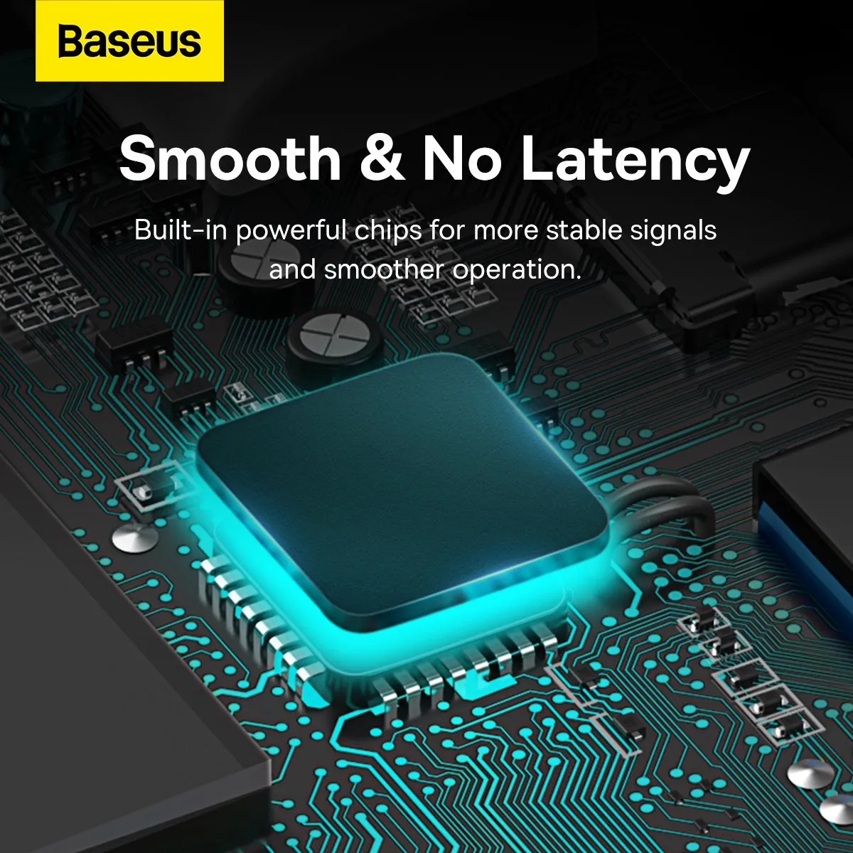 Baseus Lite Series WKQX030301 Type-C Hub - 4 Poorten - Zwart