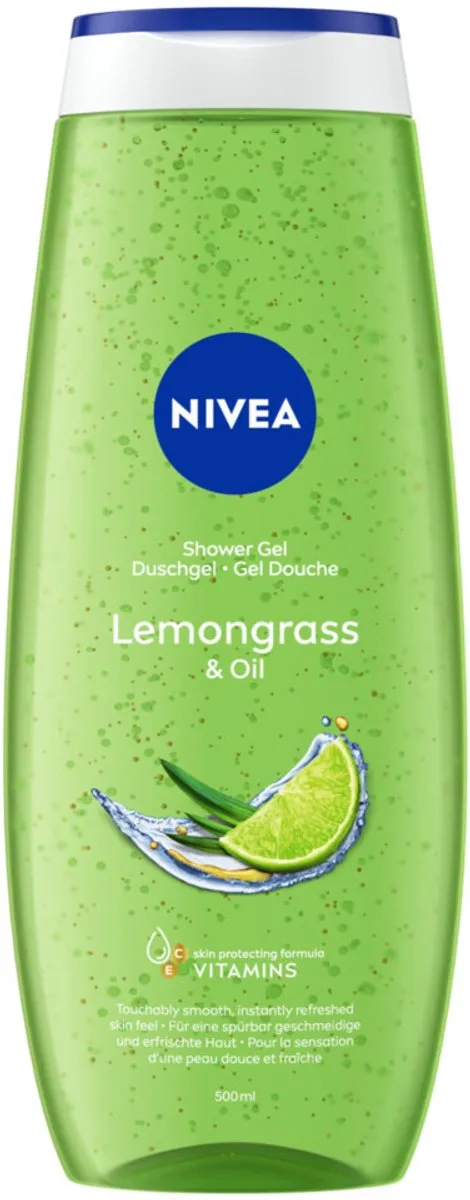 NIVEA Douchegel Citroengras & Olieverzorging 500ml - 20 Stuks