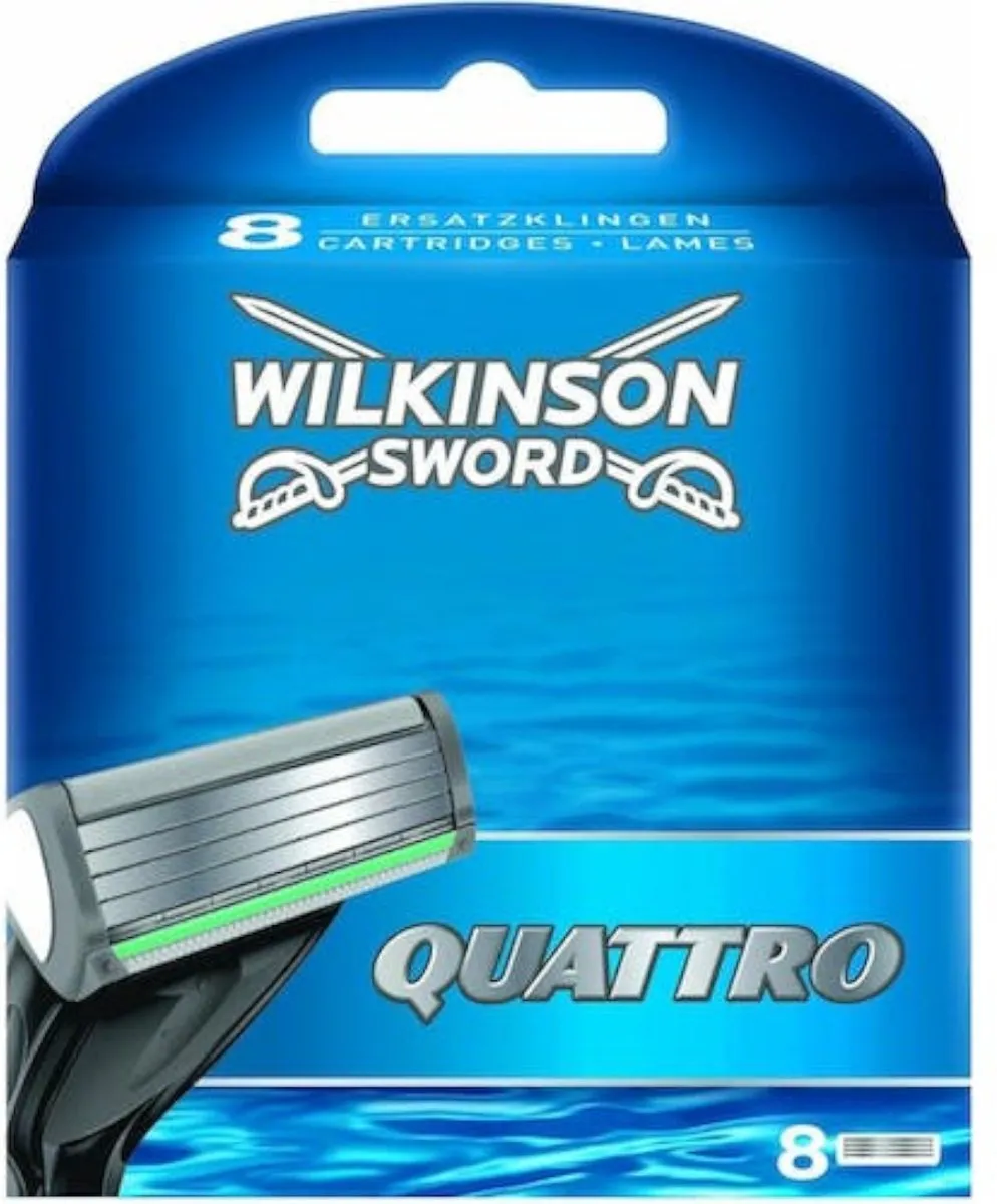 Wilkinson Sword Quattro Vervanghoofden - 8 Stuks