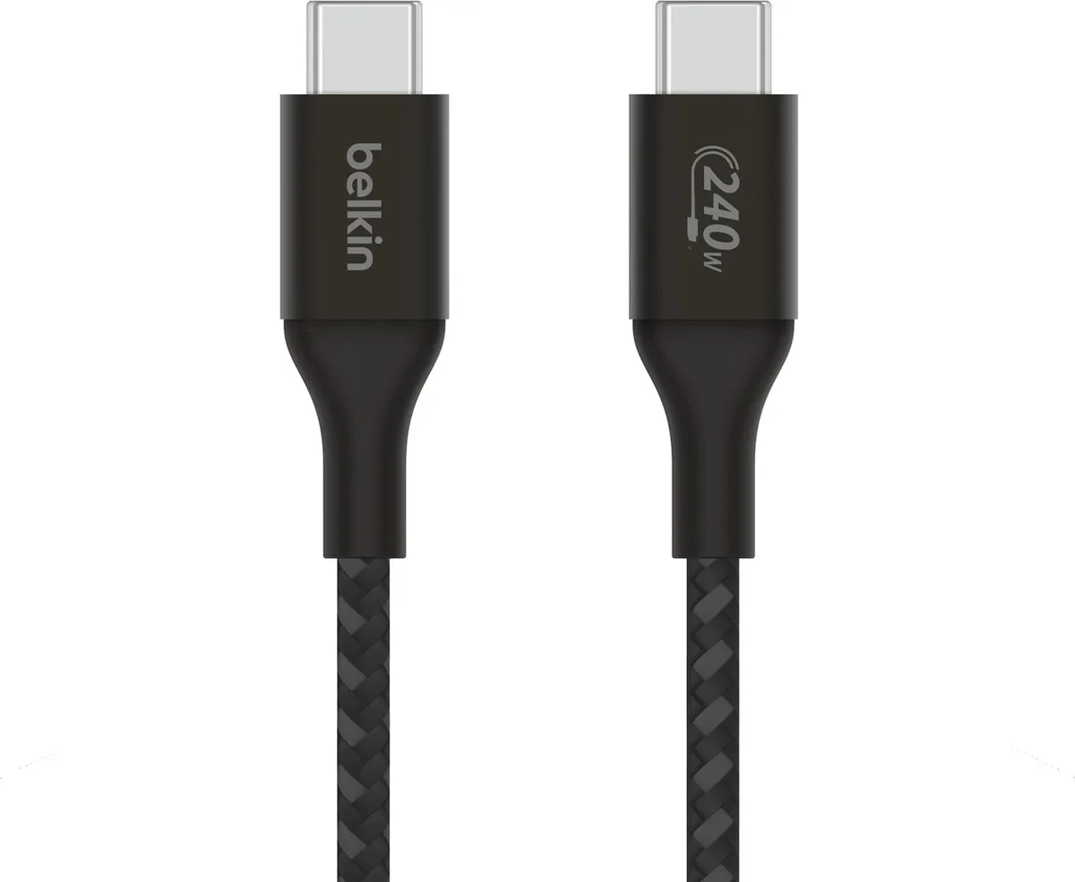Belkin USB-C Kabel 240W CAB015bt2MBK - 2m - Zwart
