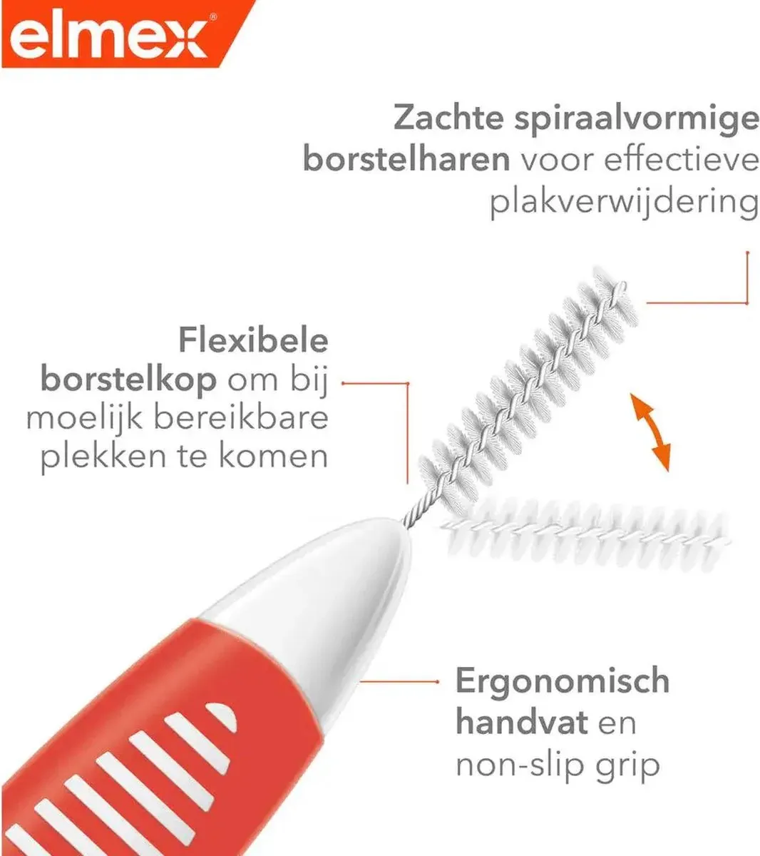 Elmex Interdentale Ragers 0,7mm - Oranje - 8 Stuks