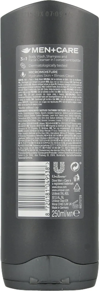 Dove Men+ Care Sport Douchegel 250ml