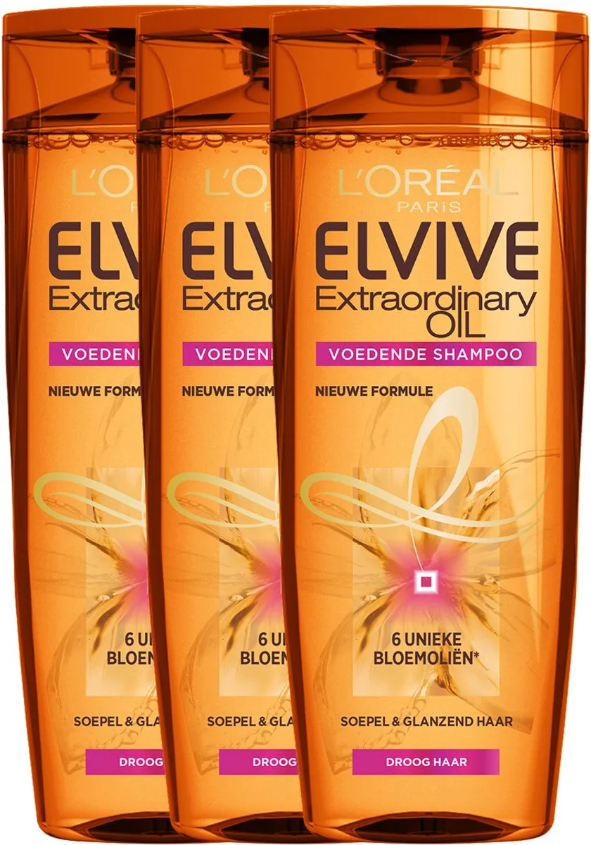 L'Oréal Paris Elvive Extraordinary Oil Shampoo 3x250ml