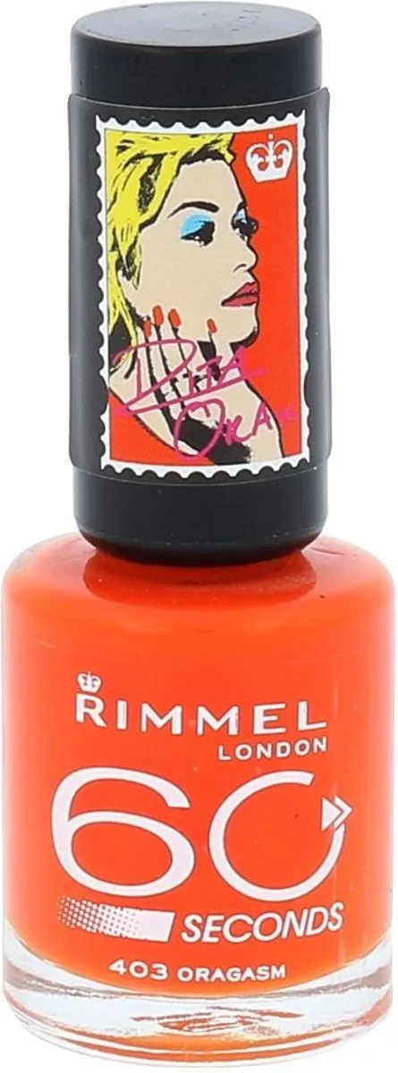 Rimmel London 60 Seconds Nagellak Oragasm - 8ml - Rood