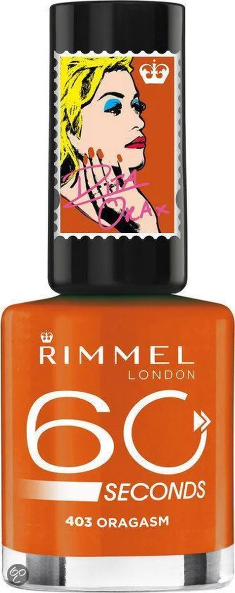 Rimmel London 60 Seconds Nagellak Oragasm - 8ml - Rood