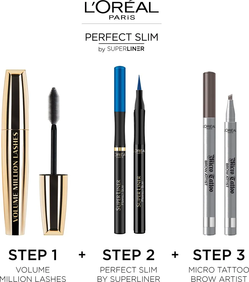 L'Oréal Paris Superliner Perfect Slim Eyeliner Blauw - afbeelding 6 van 6