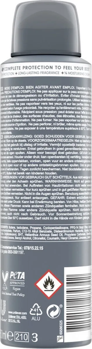 Dove Men+Care Invisible Dry Deodorant Spray 150ml - afbeelding 6 van 6