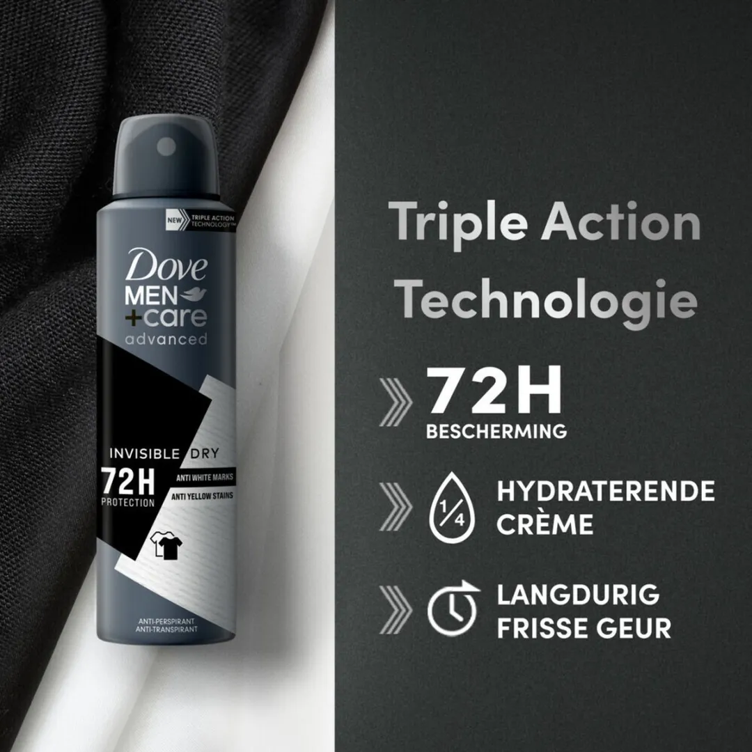 Dove Men+Care Invisible Dry Deodorant Spray 150ml