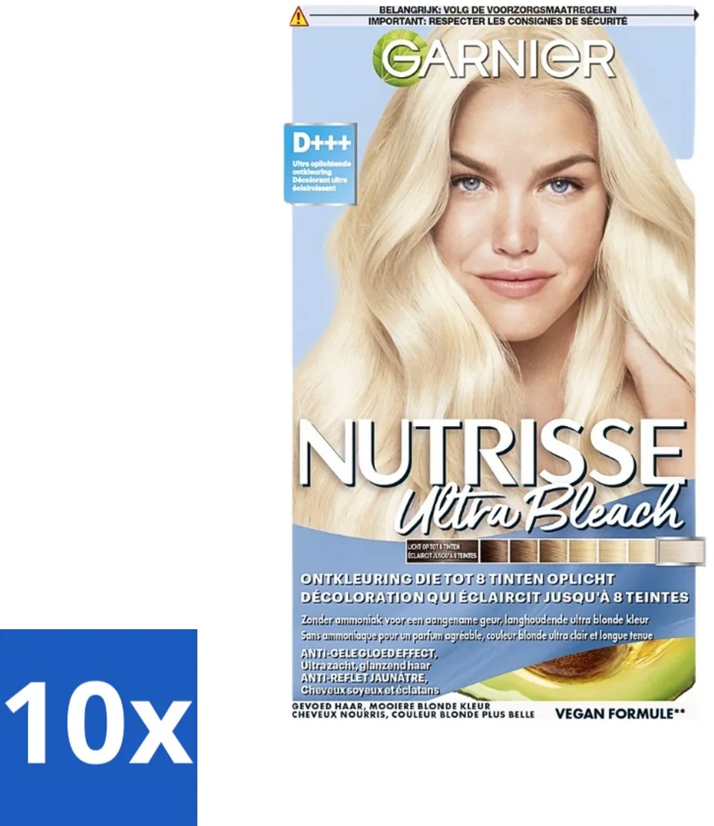Garnier Nutrisse Ultra BLonde D+++ Ontkleuring 10 Stuks