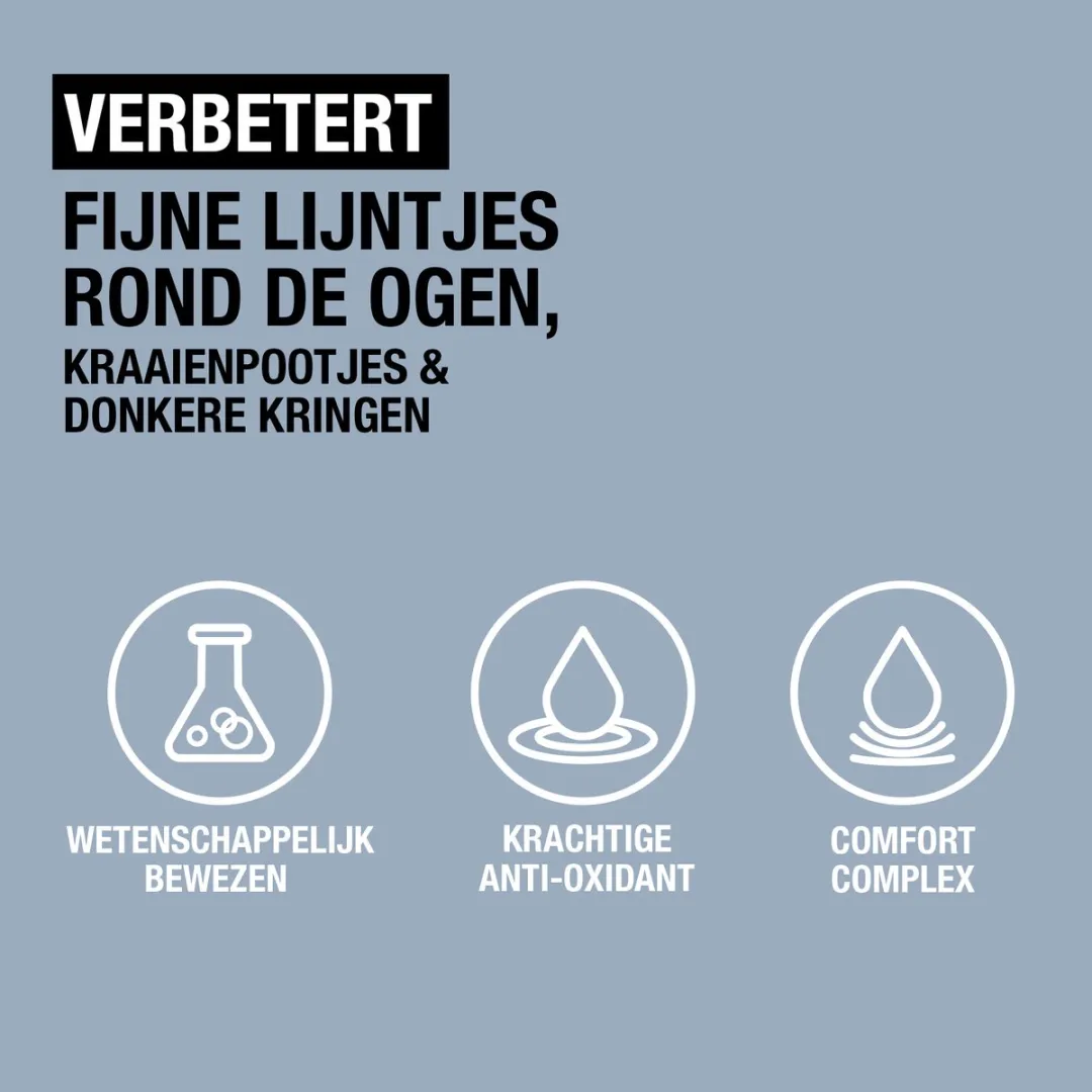 Neutrogena Retinol Boost Oogcrème, Anti-Age Oogverzorging met Pure Retinol, Antioxidanten & Hyaluronzuur, Vermindert Fijne Lijntjes, Donkere Kringen & Pigmentvlekken, Ongeparfumeerd, Zichtbare Resultaten in 1 Week, 15 ml