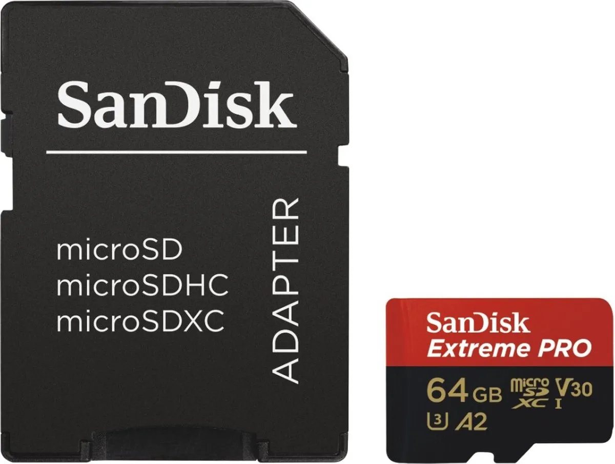 SanDisk Extreme Pro Micro SDXC SDSQXCY-064G-GN6MA 64GB - A2 V30
