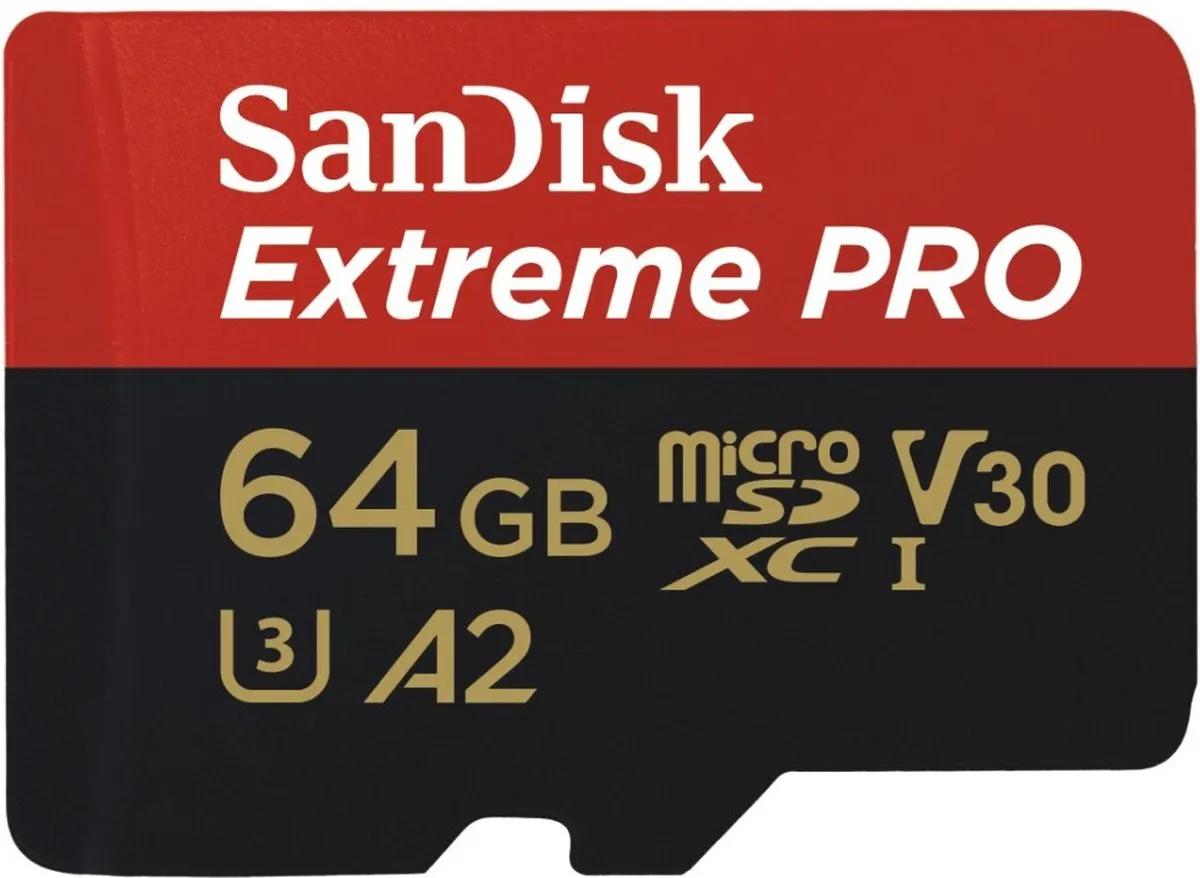 SanDisk Extreme Pro Micro SDXC SDSQXCY-064G-GN6MA 64GB - A2 V30 - afbeelding 6 van 6