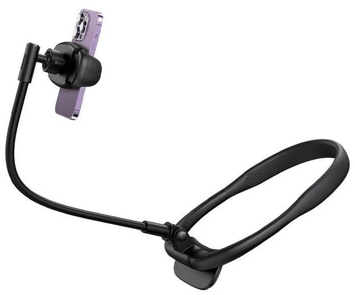 Baseus ComfortJoy Nek Telefoonhouder CAMLT-MJ01 - Zwart - afbeelding 3 van 6