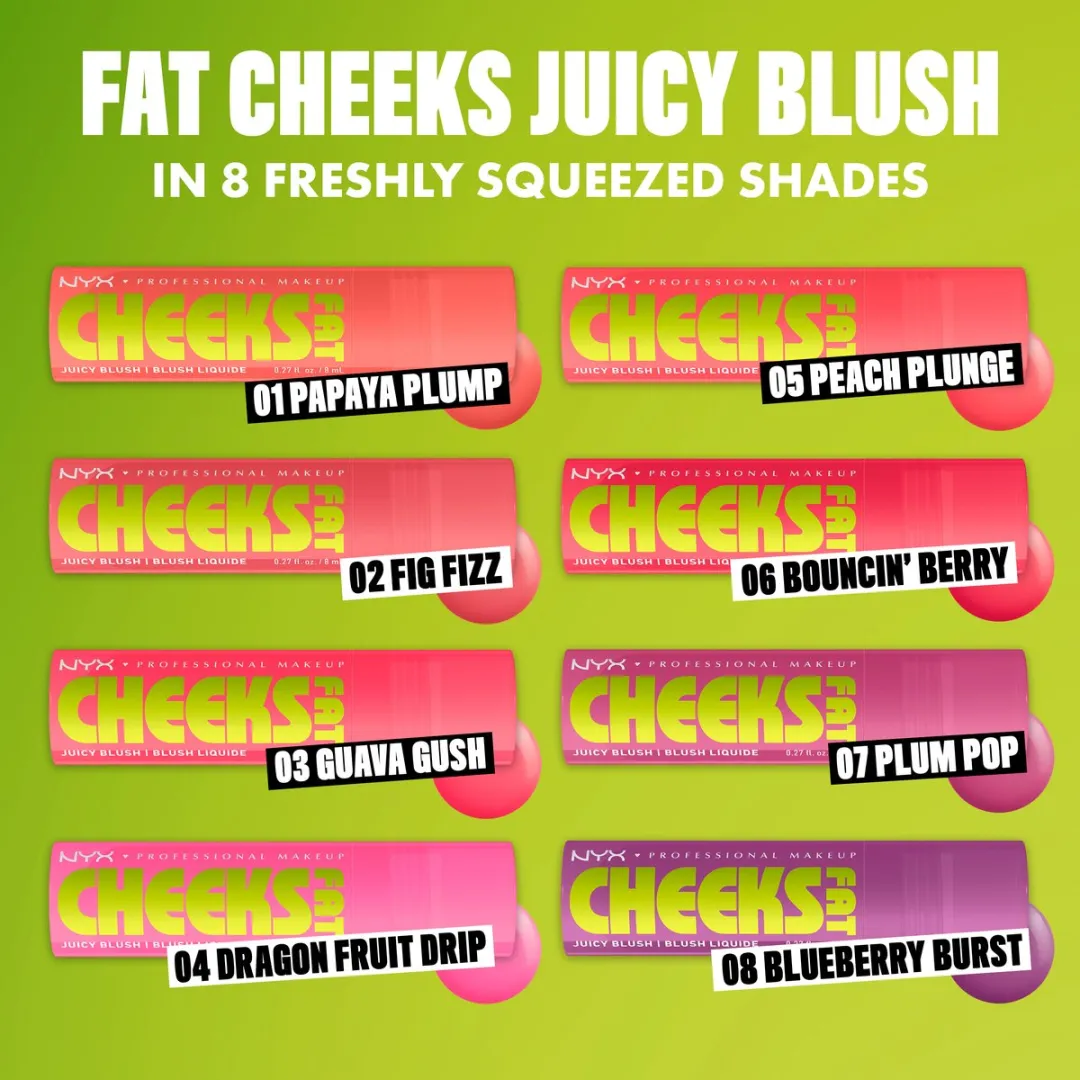 NYX Professional Makeup Fat Cheeks Peach Plunge Blush - 8ml