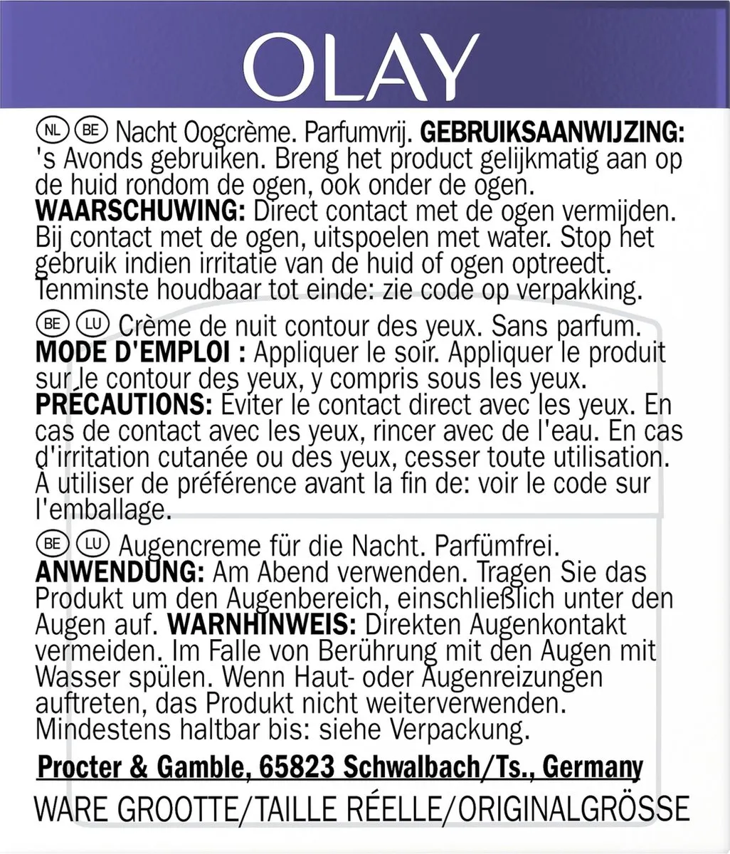 Olay Retinol 24 Nacht Oogcrème 15ml - afbeelding 6 van 6