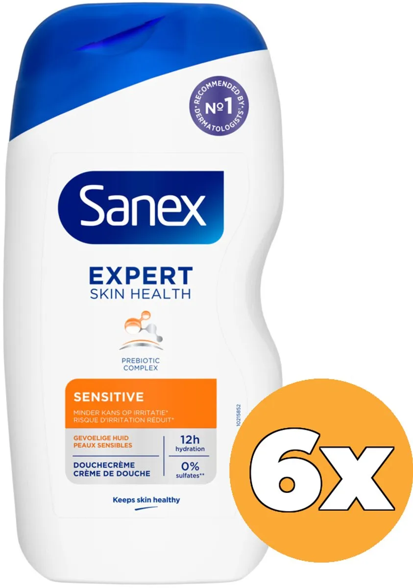 Sanex Expert Skin Health Sensitive Douchegel 2400ml - 6 Stuks - afbeelding 6 van 6