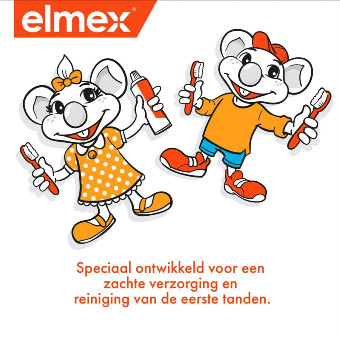 Elmex Leertandenborstel Zacht 0-3 jaar - 6 Stuks