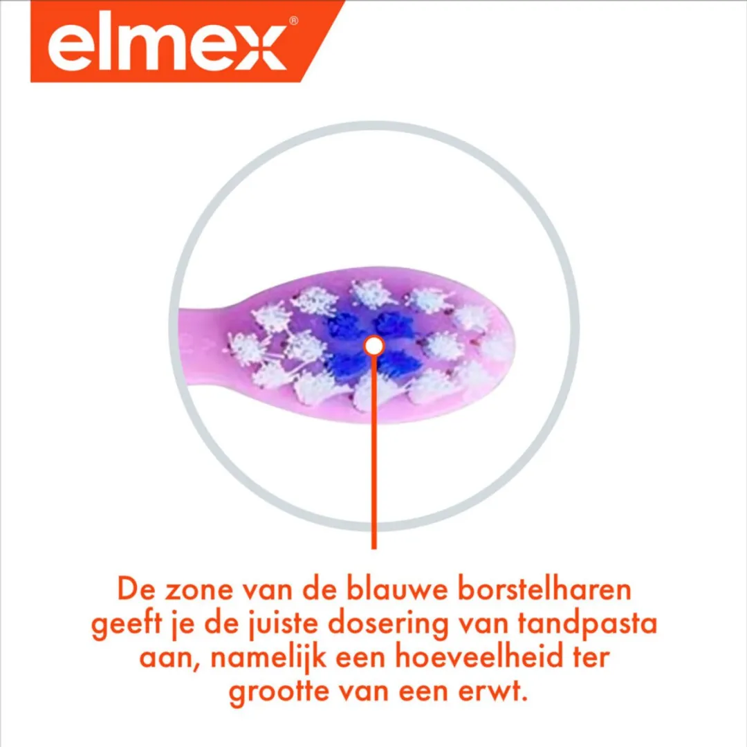 Elmex Leertandenborstel Zacht 0-3 jaar - 6 Stuks