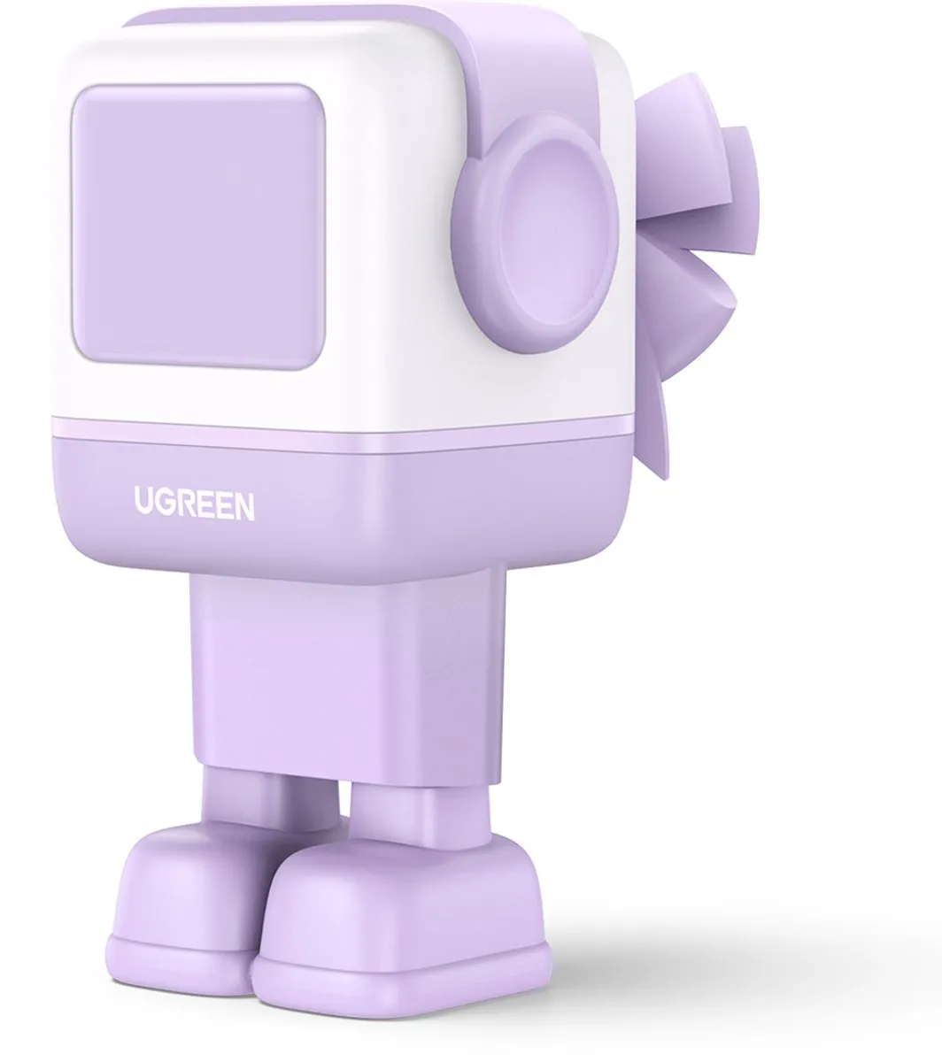 Ugreen Nexode RG 65W Telefoonoplader - 3x USB-C/V - Violet