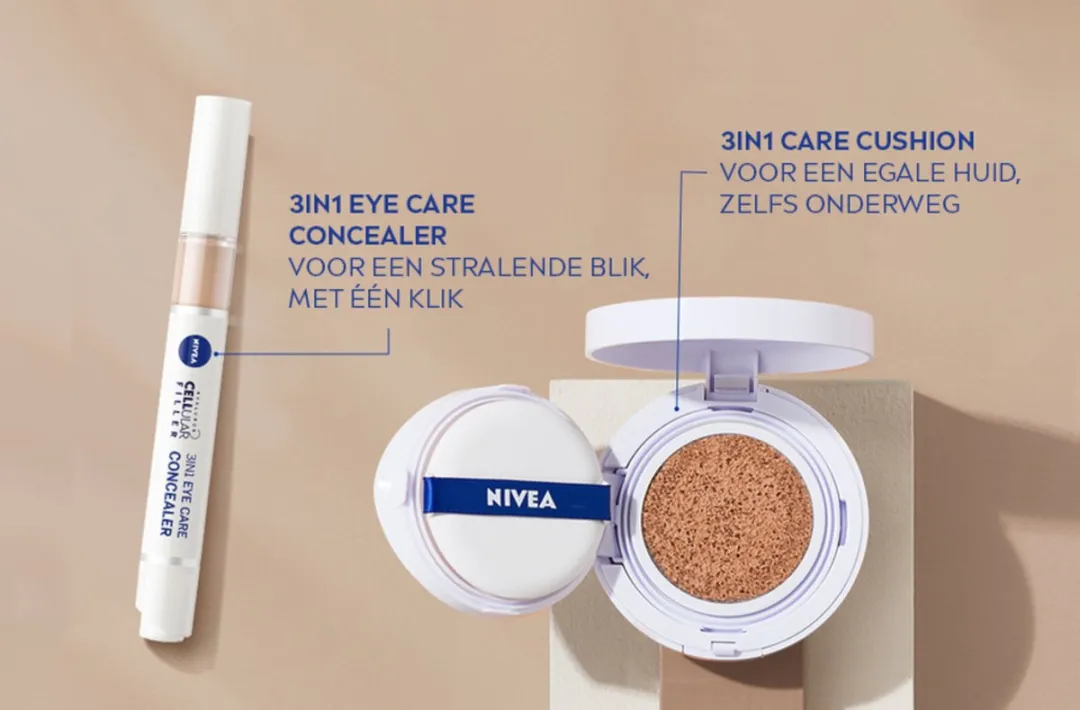 NIVEA Expert Finish Cellular 3in1 Care Cushion Foundation Medium SPF 15 15ml