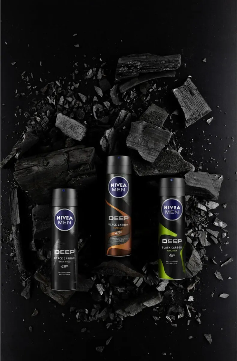 NIVEA Deo Spray Deep Amazonia 600ml - 4 Stuks