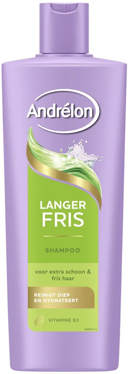 Andrélon Langer Fris Shampoo 400ml - 4 Stuks