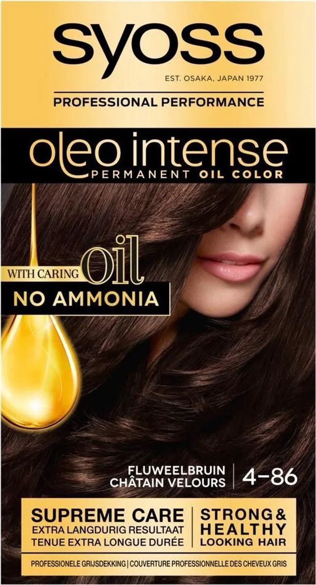 SYOSS Oleo Intense Haarverf 4-86 Fluweelbruin - 2070ml (18x115ml)
