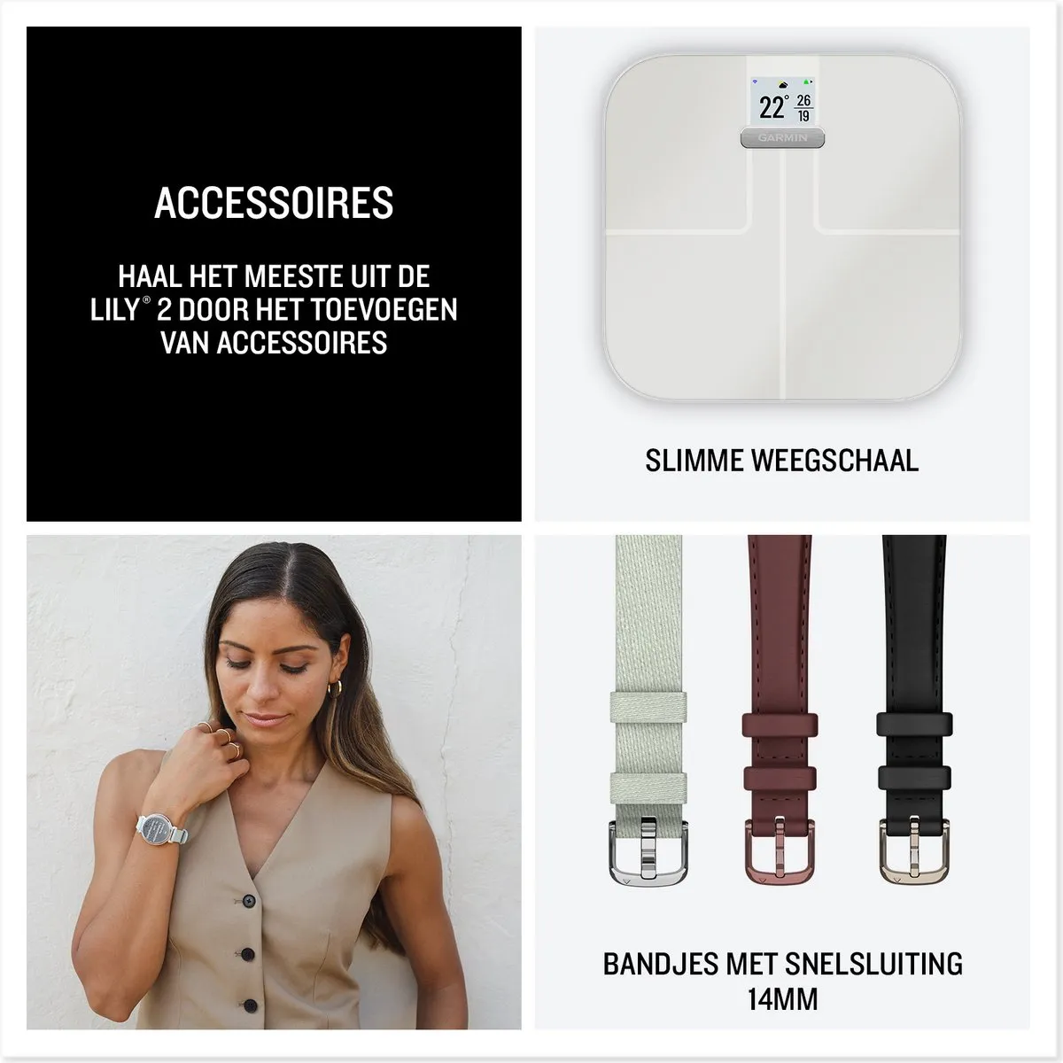 Garmin Lily 2 Smartwatch - 35mm - Paars