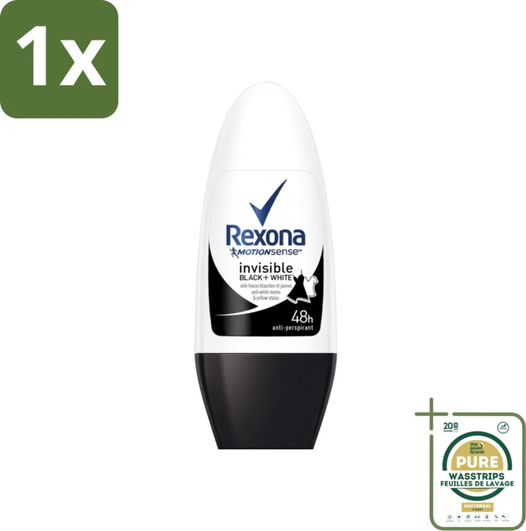 Rexona Invisible Black & White Anti-transpirant Roller 50ml