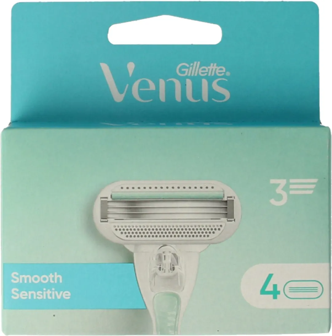 Gillette Venus Smooth Sensitive 3 Bladen - 4 Stuks