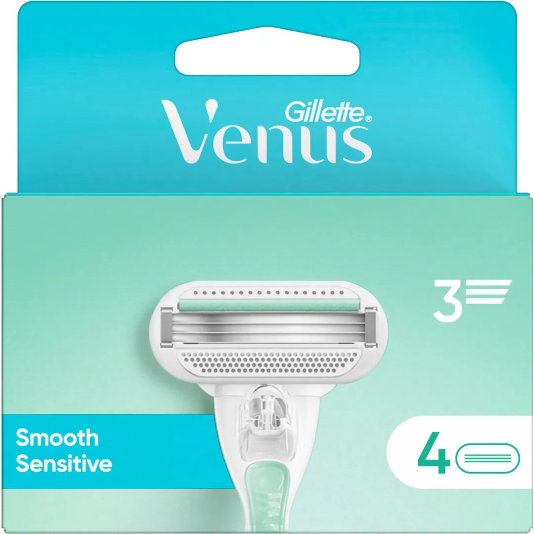 Gillette Venus Smooth Sensitive 3 Bladen - 4 Stuks