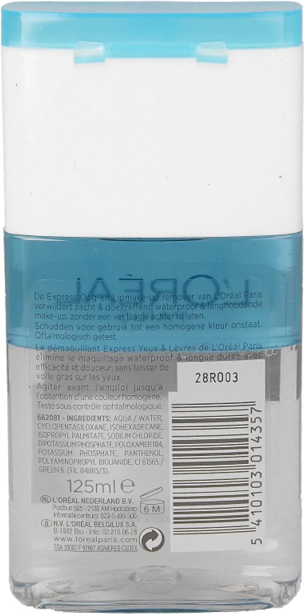 L'Oréal Paris Oog & Lip Reiniging 125ml
