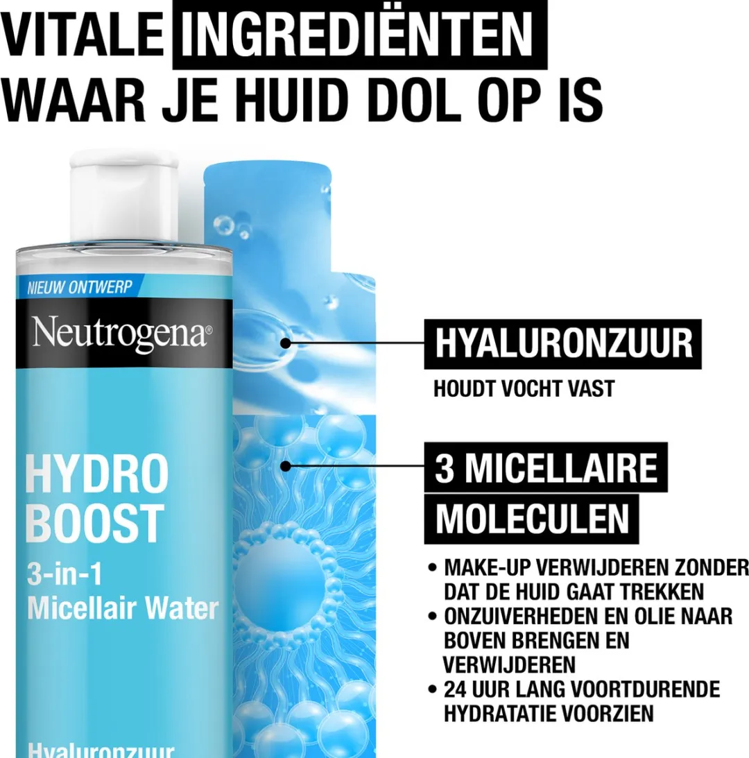 Neutrogena Hydro Boost Micellair Water 400ml - 2 Stuks