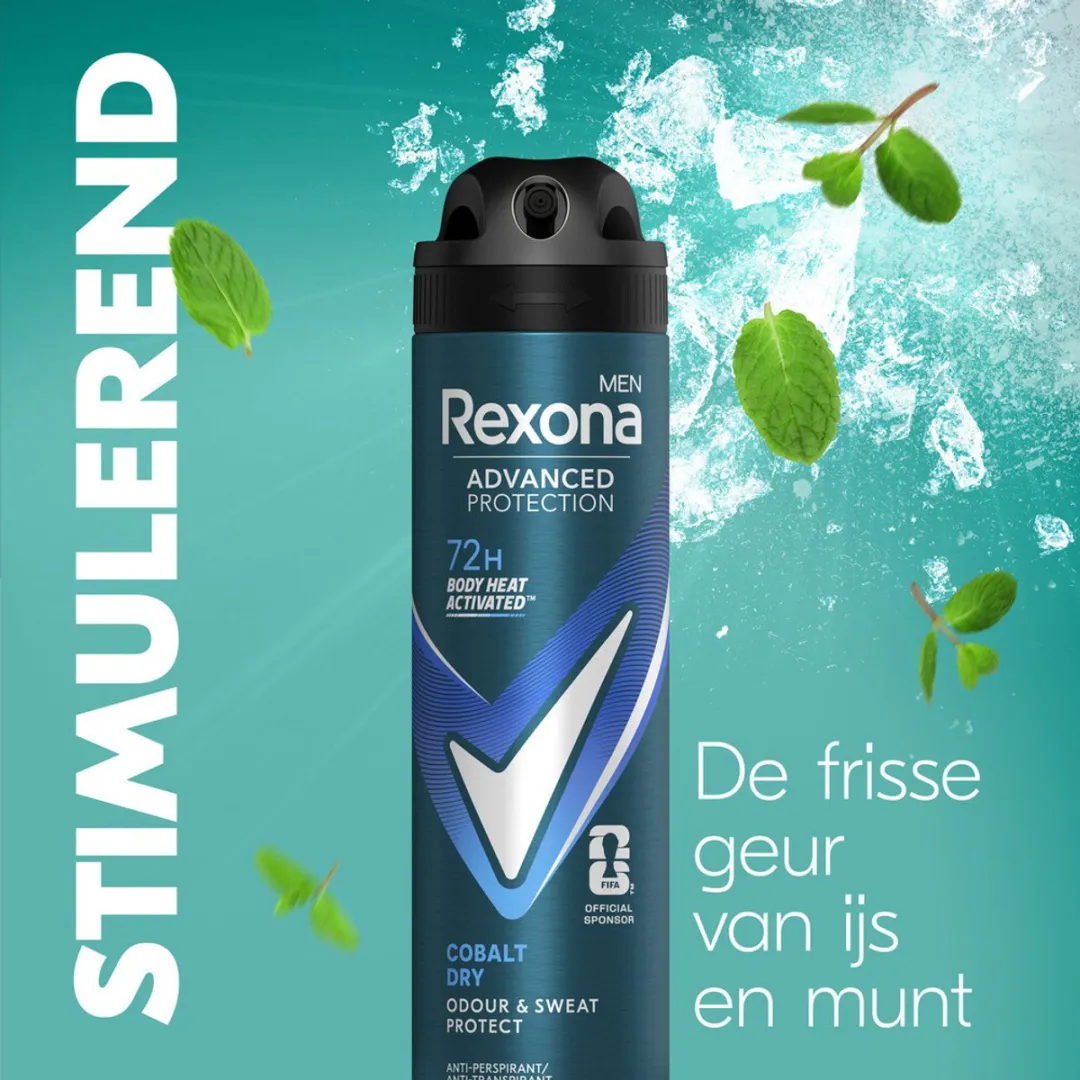 Rexona Men Cobalt Dry Deodorant Spray 150ml - 5 Stuks