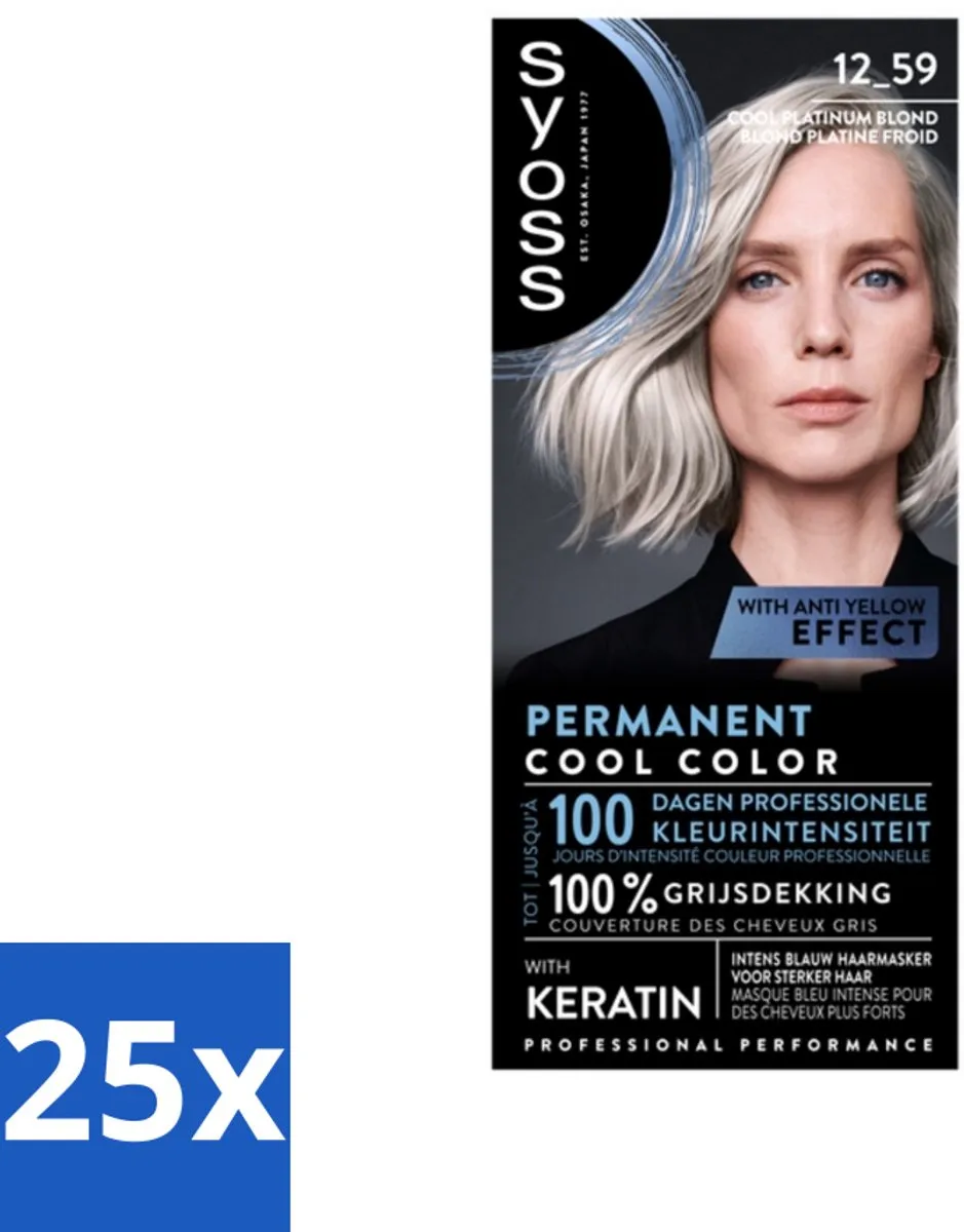 SYOSS Coloration 12-59 Cool Platinum Blond Haarverf