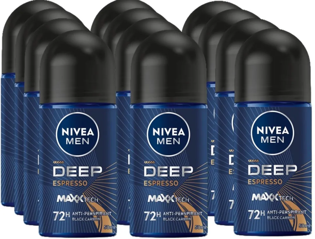 NIVEA Men Deep Black Carbon Espresso Roll-on Deo