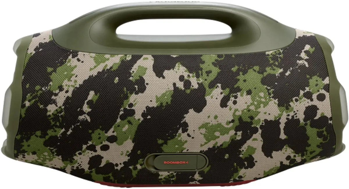 JBL Boombox 4 Draadloze Bluetooth Speaker - 180W - 34 uur - Camouflage