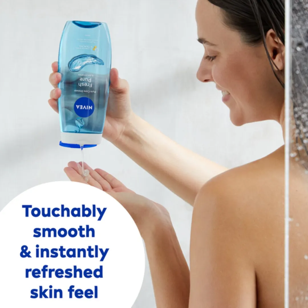 NIVEA Douchegel Fresh Pure Vitamine C & E 1500ml - 6 Stuks