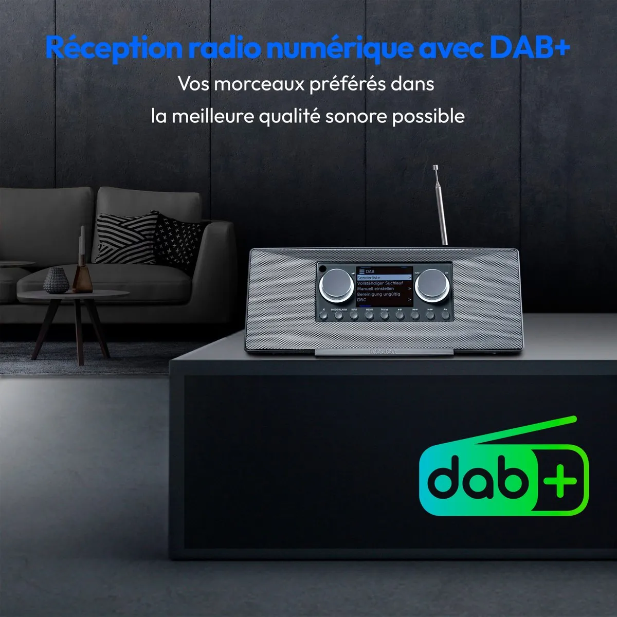 Medion MD89289 Internetradio DAB+ - 12W - Grijs