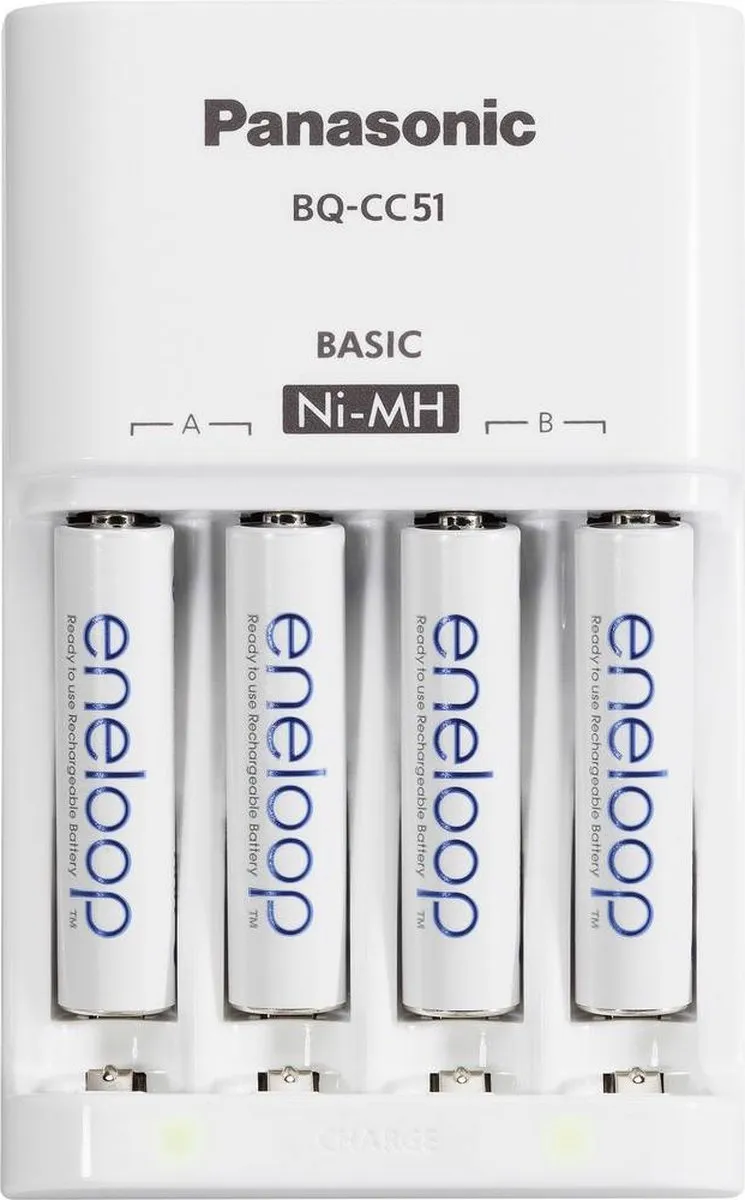 Panasonic BQ-CC18 Oplader - 4x Eneloop AAA 750mAh - afbeelding 6 van 6